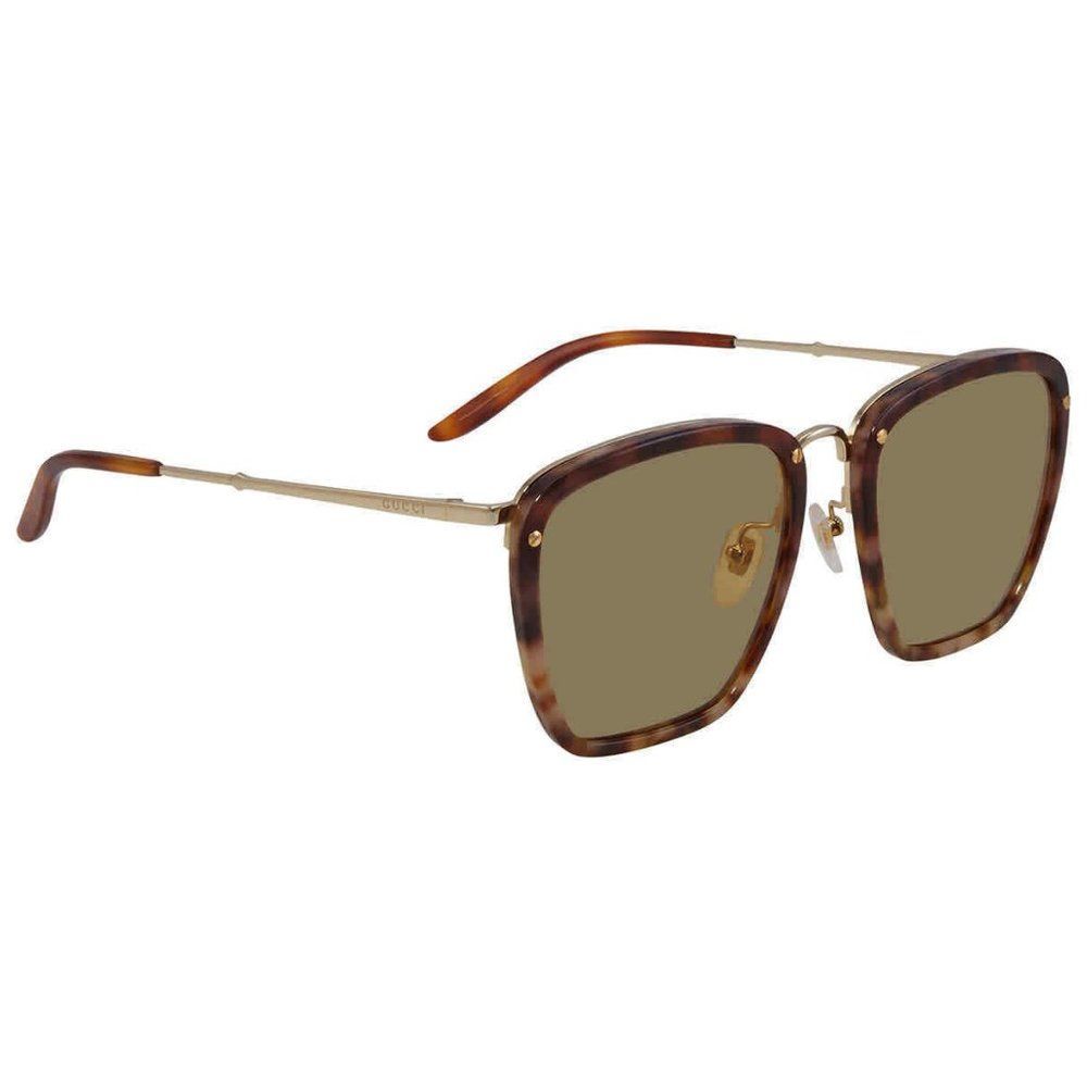 NEW Gucci Brown Square Men's Sunglasses